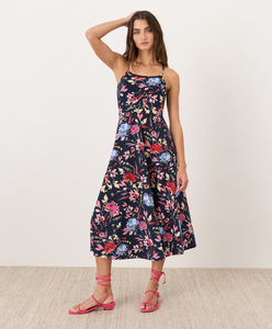 Robe d'été personnalisée pour femme, robe de soirée sexy à dos ouvert imprimée, taille naturelle, robe midi en coton pour femme - Product Image 3