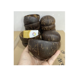Prix usine grands bols en coquille de noix de coco 15cm pour le stockage Smoothie et bol à salade ustensiles de cuisine et meubles de vaisselle - Product Image 1