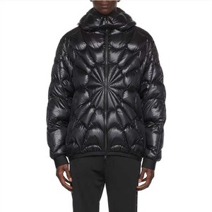 Chaqueta Bomber Negra para Hombre, Impermeable, Cortavientos, Acolchada, con Cierre de Cremallera, Chaqueta de Primavera, Gruesa, Holgada, de Manga Larga - Product Image 4