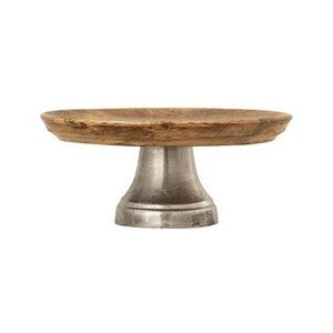 Soporte de madera de lujo para exhibir pasteles en bodas y fiestas, con base de madera resistente y superficie pulida suave. - Product Image 1