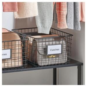 Cesta de Almacenamiento Apilable de Metal Resistente, Organizador Doméstico Moderno - Product Image 6