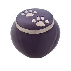 Luxury Metal <b>Pet</b> <b>Urn</b> for Home Decoration Classic Funeral <b>Urn</b> Metal Aluminium Paw Print Cremation <b>Urn</b> Funeral - Product Image 5