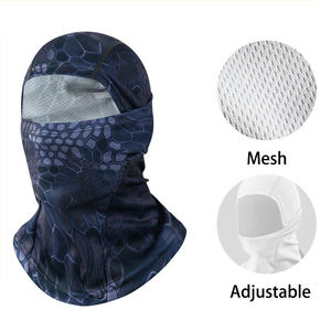Masque Balaclava en Maille Respirante pour le Ski, le Cyclisme et la Moto, avec Logo Personnalisé, Motif Camouflage, Couvre-Tout le Visage - Product Image 6