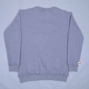 เสื้อเจอร์ซีย์ผ้าฝ้าย 100% สำหรับฤดูหนาว ขายส่ง แห้งเร็ว เป็นมิตรกับสิ่งแวดล้อม ระบายอากาศได้ดี แขนปกติ สีเทา ปักลายด้านหน้า คอกลม สำหรับผู้ชาย - Product Image 3