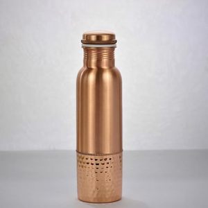 <b>Copper</b> <b>Drinking</b> <b>Bottle</b> 1L Handmade Pure <b>Copper</b> Water <b>Bottle</b> with Food Grade Finish Custom Packaging Available - Product Image 2