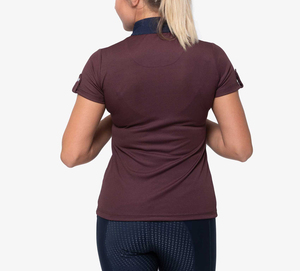 Camiseta de competición ecuestre OEM para mujer, de cintura alta, tejido sólido de Suplex/Robex, transpirable y de secado rápido. - Product Image 5
