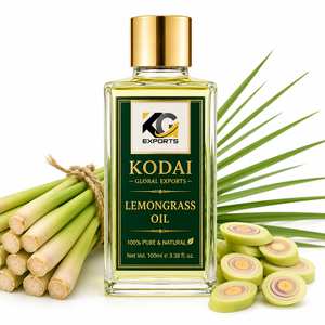 Huile Essentielle de Citronnelle du Tamil Nadu 100% Pure et Naturelle de Qualité Supérieure, Distillée à la Vapeur, pour Aromathérapie et Soin du Visage, par Kodai Global Export - Product Image 1