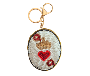 Llavero Moderno con Forma de Corazón Tejido, Sonrisa, Mosquetón de Aleación de Zinc, Metal Duradero, Estilo Lindo, Regalo para el Día de San Valentín, Color Rosa y Amarillo - Product Image 2
