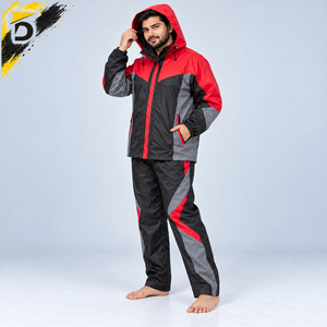 Survêtement imperméable de qualité supérieure, design pratique en deux pièces, tissu hydrofuge pour une utilisation active en extérieur - Product Image 5