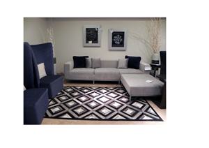 Alfombra de Cuero Vacuno Hecha a Mano, Alfombra de Piel de Vaca con Parches de Cuero, para Dormitorio y Decoración del Hogar - Product Image 2