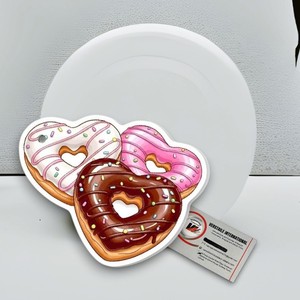 Paleta Magnética de Pestañas con Diseño de Donut de Fresa, Linda Paleta de Extensión de Pestañas para el Verano, para Artistas de Pestañas, Acrílico Personalizado Ecológico - Product Image 3