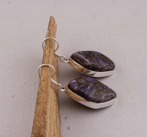 Wholesale Natural Jasper 925 <b>Sterling</b> <b>Silver</b> <b>Dangle</b> <b>Earrings</b> Earthy Pattern Gemstone Drop <b>Earrings</b> High Quality Jewelry - Product Image 5