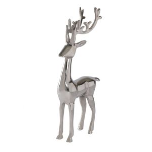 Statue de renne métallique moderne, figurine élégante de cerf debout, sculpture pour centre de table de fête, décoration pour la maison, le salon ou l'hôtel - Product Image 3