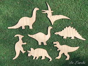 Jouet à enfiler de style puzzle de planche de laçage de dinosaure en bois créatif pour bébé du Vietnam - Product Image 2