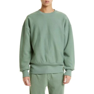เสื้อฮู้ดสีเขียวมะกอกแบบยูนิเซ็กซ์ ซิปหน้า มีกระเป๋าโลโก้ ทรงปกติ สีพื้น ผ้าฝ้ายถัก พิมพ์ลายดิจิทัล สวมใส่สบายๆ สำหรับฤดูใบไม้ร่วง - Product Image 3