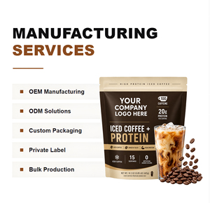 OEM Marca Privada Grado Alimenticio Alto en Proteínas Chocolate Dulce Café Helado con Cafeína Mezcla de Bebida Instantánea en Polvo - Product Image 2