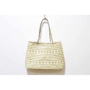 Natural Seagrass Woven Tote Bag Eco-friendly Handmade Fashion Shopping Beach Handbag - Product Image 1