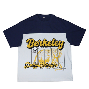 เสื้อยืดโอเวอร์ไซส์ผู้ชายสไตล์วินเทจสตรีทแวร์ คอโอ แขนสั้น ผ้าคอตตอน 100% สองสี น้ำหนัก 220 กรัม - Product Image 1