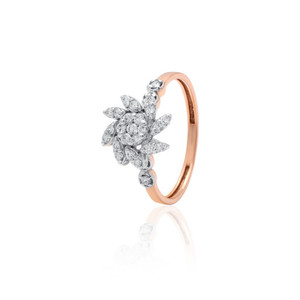 Anillo de Compromiso de Diamantes de Oro Rosa de 14kt de Lujo al por Mayor, Diamante Natural Certificado SGL, Joyería para Mujer, Zota Jewel India - Product Image 3