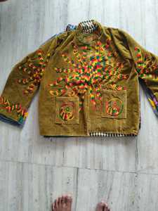 Veste en velours brodée Suzani indienne faite à la main pour femme, motif floral bohème ethnique, manteau d'hiver, vêtement d'extérieur artisanal de créateur, vente en gros pour femme - Product Image 3
