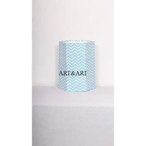 Nouvelle poubelle décorative faite à la main en papier imprimé floral pour la cuisine et la maison, avec un design en blocs, pour le recyclage, en tissu de coton. - Product Image 1