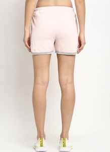 Shorts Deportivos de Punto Rosa para Mujer, con Cintura Ajustable con Cordón y Bolsillos, Transpirables, Corte Regular, Cintura Media, Estilo Casual - Product Image 4