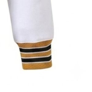 Customized Alpha phi Neutral Fleece <b>Cardigan</b> Cream Brown Gold Greek Apparel Fraternity <b>Button</b> Up Sweater Premium Fit - Product Image 6