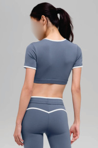 Conjunto Deportivo Ligero para Mujer, Leggings Transpirables y Sujetador Deportivo, Ropa Deportiva Elástica para Gimnasio - Product Image 4
