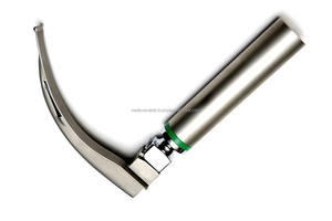 Set de Laringoscopio de Fibra Óptica Macintosh con Hojas Curvas, Certificado CE, Acero Inoxidable Duradero, OEM ODM, para Intubación Veterinaria Animal - Product Image 3