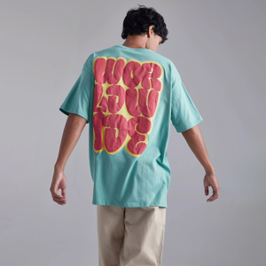 เสื้อยืดโอเวอร์ไซส์ผู้ชาย คุณภาพดีที่สุด ผ้าฝ้าย 300 GSM พร้อมลายพิมพ์นูน  รับออกแบบตามสั่ง บริการ OEM ODM - Product Image 4