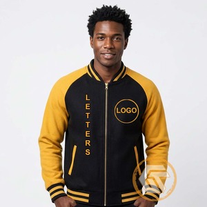 Customized for Knitted Cotton Fleece Embroidered Varsity <b>Jacket</b> Fraternity High Quality Breathable Quick Dry Autumn Greek Phi - Product Image 3