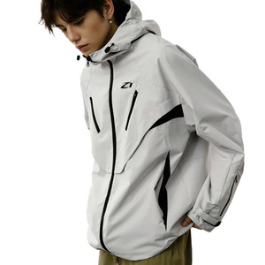 Technical Nylon Hooded Windbreaker Waterproof Lightweight Outdoor Shell Custom <b>Zip</b> <b>Up</b> Performance <b>Jacket</b> OEM ODM men's <b>Jackets</b> - Product Image 6