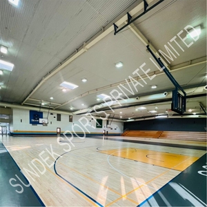 Revêtement de sol de terrain de basket Sundek à haute adhérence, antidérapant, absorbant les chocs, respectueux de l'environnement, en bois, pour une utilisation en intérieur/extérieur - Product Image 3