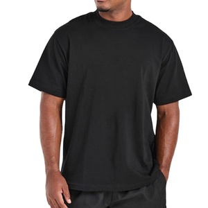 T-shirt ample et surdimensionné pour homme avec logo personnalisé de haute qualité, épaules tombantes, style streetwear, tissu épais - Product Image 1