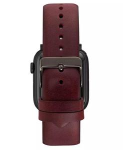 Cinturino in pelle Premium bordeaux da uomo compatibile con orologio Apple 42mm, 44mm, 45mm, Ultra, Ultra2 | Vince Camuto - Product Image 3