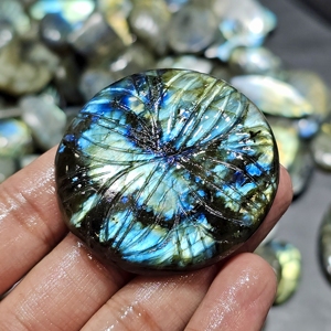 Lot de cabochons multi-labradorite sculptés naturels, pierres précieuses sculptées pour la fabrication de bijoux, taille libre, vente en gros de pierres précieuses - Product Image 4