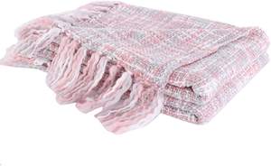 Wholesale Acrylic Knitted Decorative <b>Throw</b> Blanket Printed Pattern <b>Sofa</b> Bed <b>Cover</b> Plain Style Made in India by Avior - Product Image 3