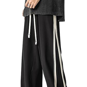 กางเกงวอร์มไนลอนคุณภาพสูงสำหรับผู้ชาย ทรงหลวม เอวยางยืด กางเกงวิ่งออกกำลังกาย - Product Image 2