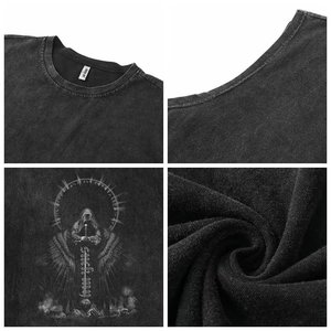 Men's Sleeveless <b>Tank</b> <b>Top</b> <b>Black</b> Cotton O-Neck Printed Design Breathable Fashion Style - Product Image 5