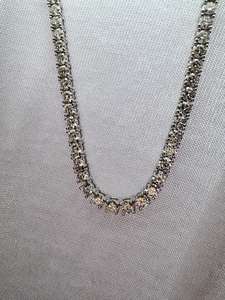 Collier tennis en moissanite certifiée GRA, argent sterling 925 plaqué or 14 carats, bijoux fins de luxe pour femmes, collier statement - Product Image 3