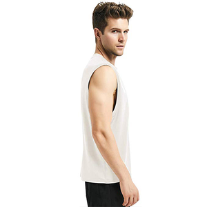 Camiseta sin mangas deportiva de punto 100% nailon para hombre, precio bajo - Product Image 5