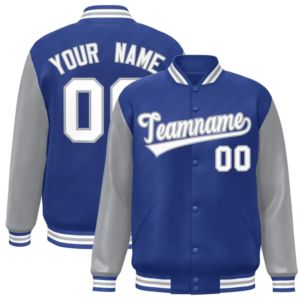 Veste de baseball brodée personnalisée pour hommes et femmes, veste bomber personnalisée avec nom et numéro d'équipe - Product Image 3