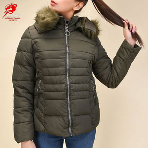 Vestes matelassées modernes et élégantes pour femmes, idéales pour l'hiver, couleur unie, fermeture éclair intégrale, vêtements de sport. - Product Image 2