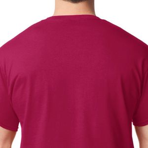 T-shirt pour adulte, doux, respirant, manches courtes, col rond, haut décontracté, tissu en coton confortable, unisexe, streetwear, vêtements en gros - Product Image 4