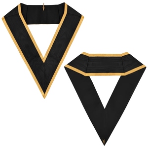 Scottish Rite Collar Gold <b>Braid</b> Black Ribbon Masonic Regalia Scottish Rite Accessories Freemason Collar Ceremonial Collar Gold B - Product Image 6