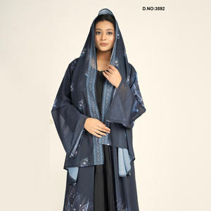 Abaya de Chifón Bordada de Lujo y Calidad Premium para Invitadas de Boda y Eventos Formales, Disponible para Exportación - Product Image 2