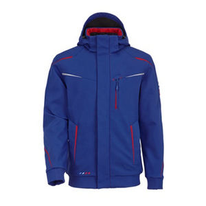 Venta al por mayor de fábrica para hombres, chaqueta Softshell de invierno con capucha, ropa de trabajo de algodón 100%, patrón de camisa, estilo, ropa de seguridad, Color personalizado - Product Image 2