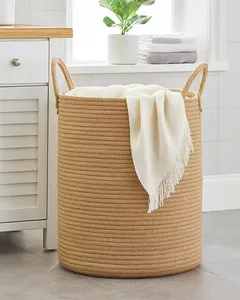 Natural Jute Eco-Friendly Modern Multifunction Storage Baskets Set of 3 for Living Room Bedroom Office Organization - Product Image 3