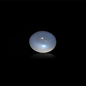 Natural Oval Faceted Blue Moonstone 5.1 Carat Loose Gemstone for Fine Jewelry - Product Image 1