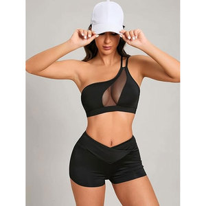 Soutien-gorge de sport respirant et absorbant la transpiration pour femme, en tissu super doux et flexible, avec empiècements en maille, idéal pour le fitness - Product Image 6